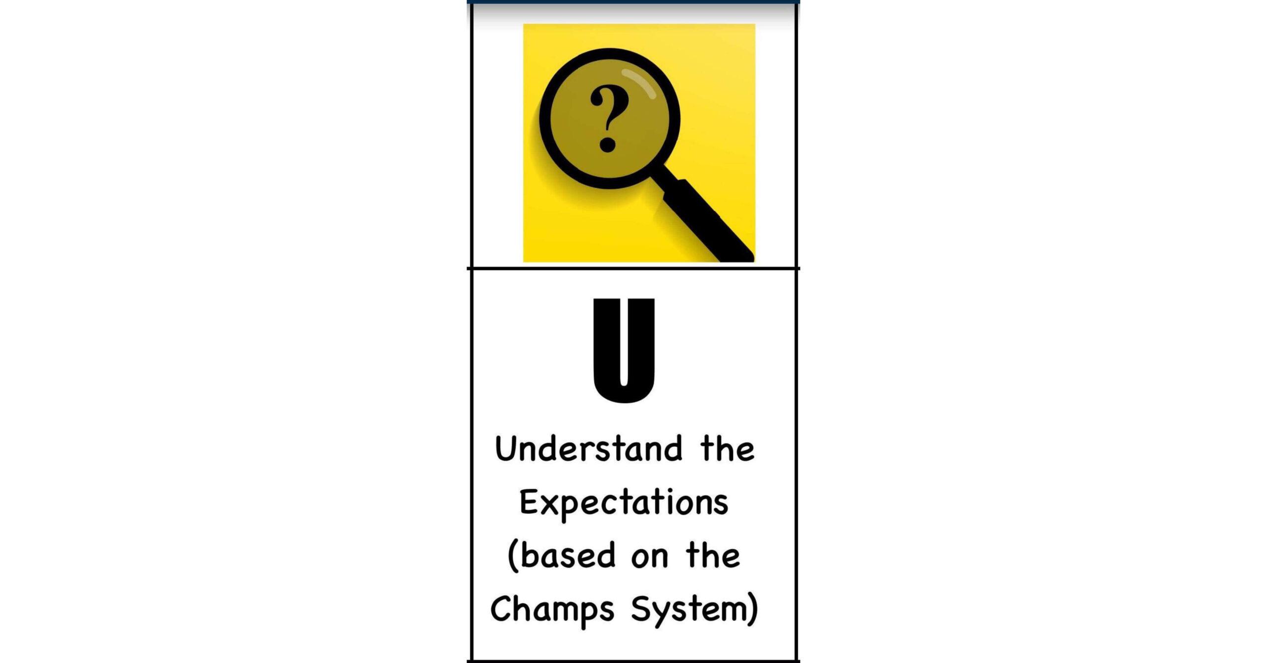 Students Understand Classroom Expectations with CHAMPS